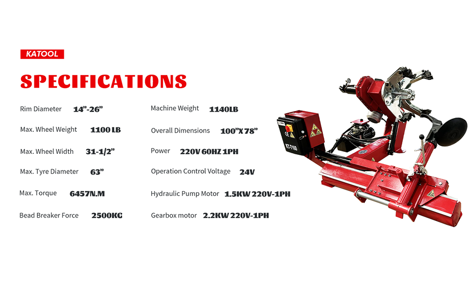 KATOOL KT-T160 Truck Tire Changer