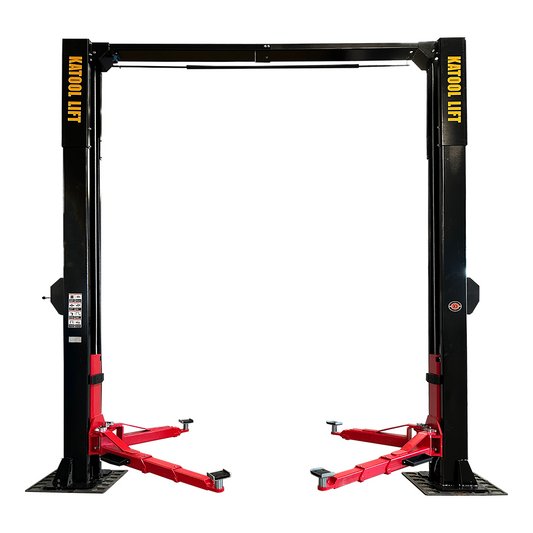 KATOOL KT-M150D 15000 lbs. Clear Floor Two Post Lift Single Lock Release