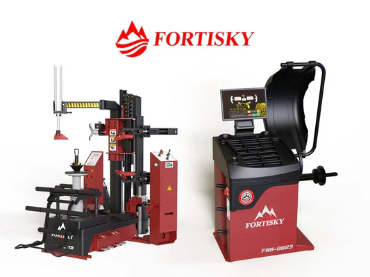 Fortisky T8-8823 Leverless Center Post Tire Changer Fully Automatic Combo