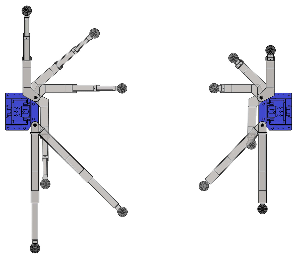 Tuxedo TP11KC-DX 11,000lb Two Post Lift - Bi-Symmetric Arms
