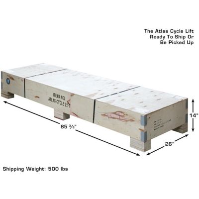 Atlas Cyclelift Air Operated Motorcycle Lift 1,000 lb. Capacity